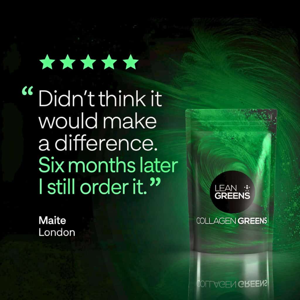 Five-star customer review from Maite in London: "Didn't think it would make a difference. Six months later I still order it."
