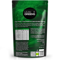 Collagen Greens supplement package with 'Lean Greens' branding on a white background