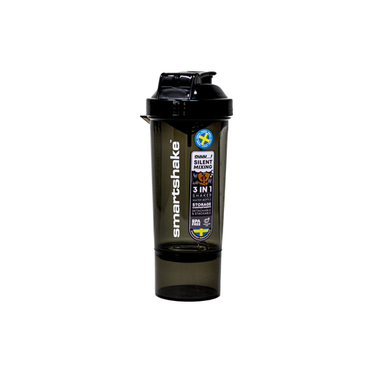 Slimline SmartShake bottle for mixing Lean Greens powders, BPA-free supplement bottle